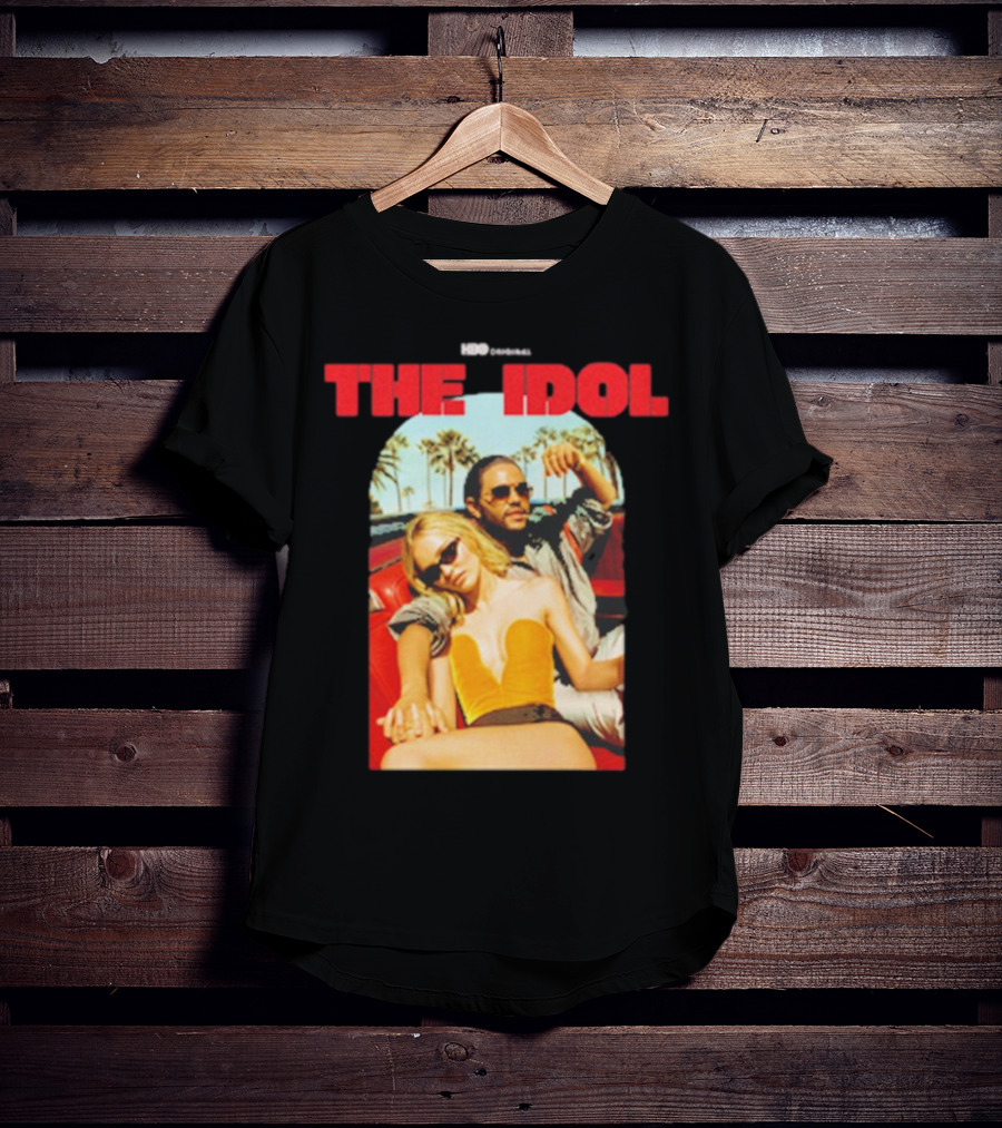 HBO Original The Idol Red Text Vintage Car And Palm Trees T-Shirt