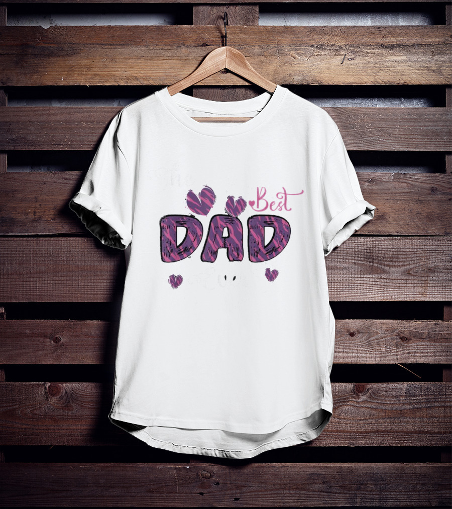 The Best Dad Ever Father's Day Hearts T-Shirt