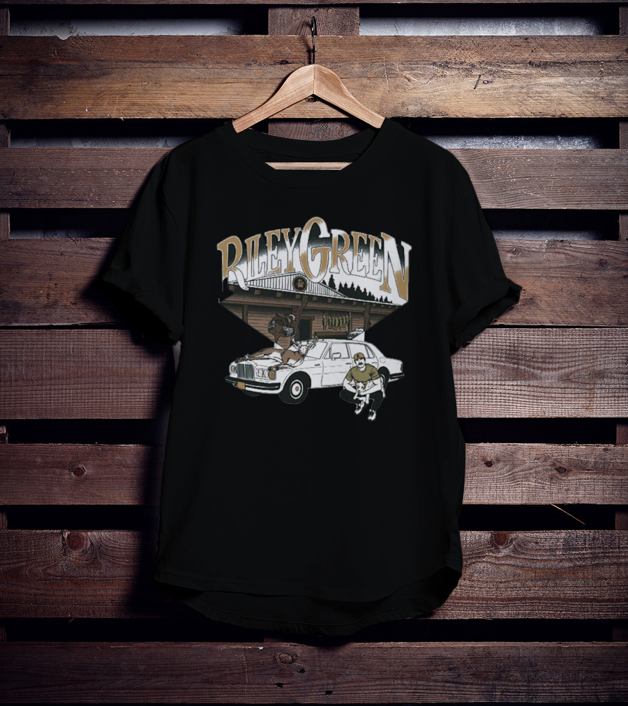 Riley Green Rustic Cabin Car Scene T-Shirt