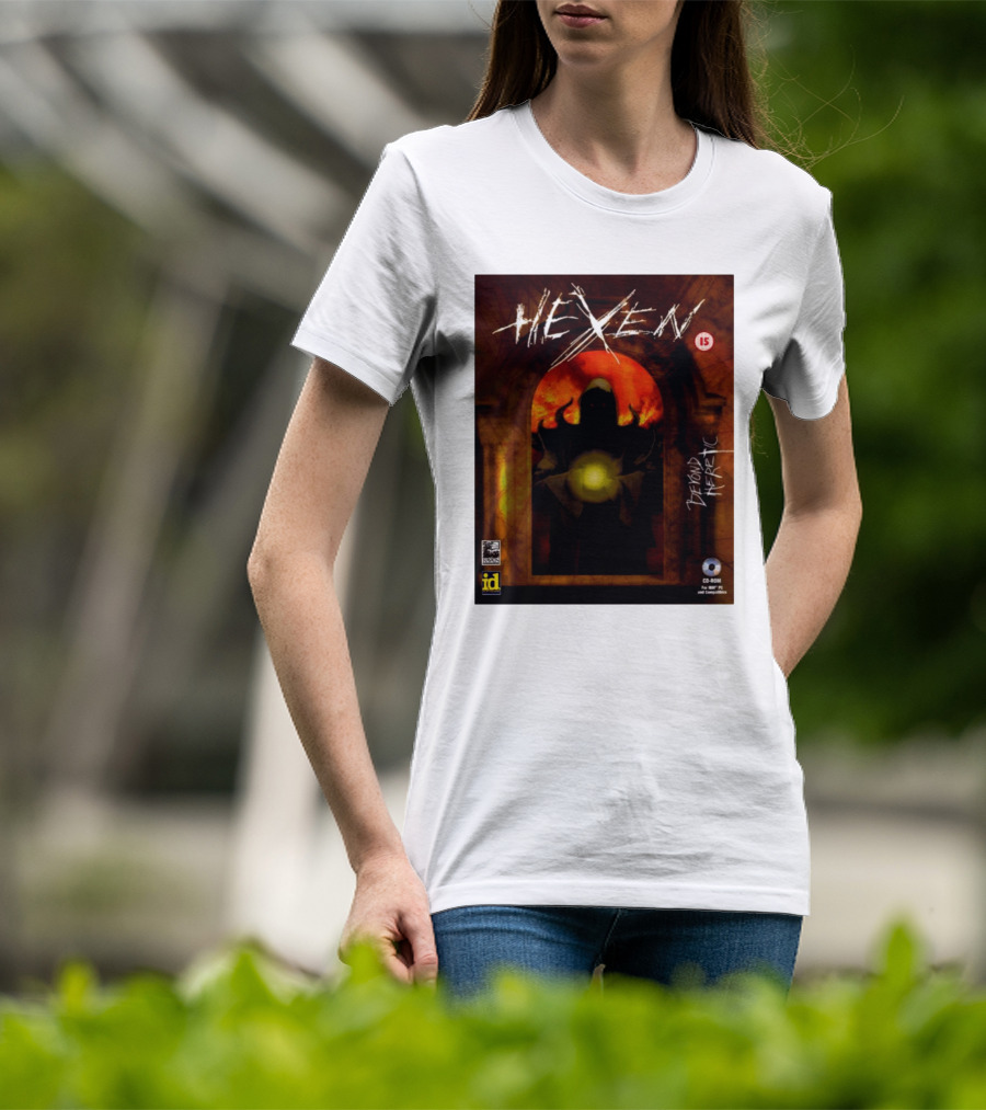 Hexen Beyond Heretic Video Game Cover Phil Spencer Wearing T-Shirt