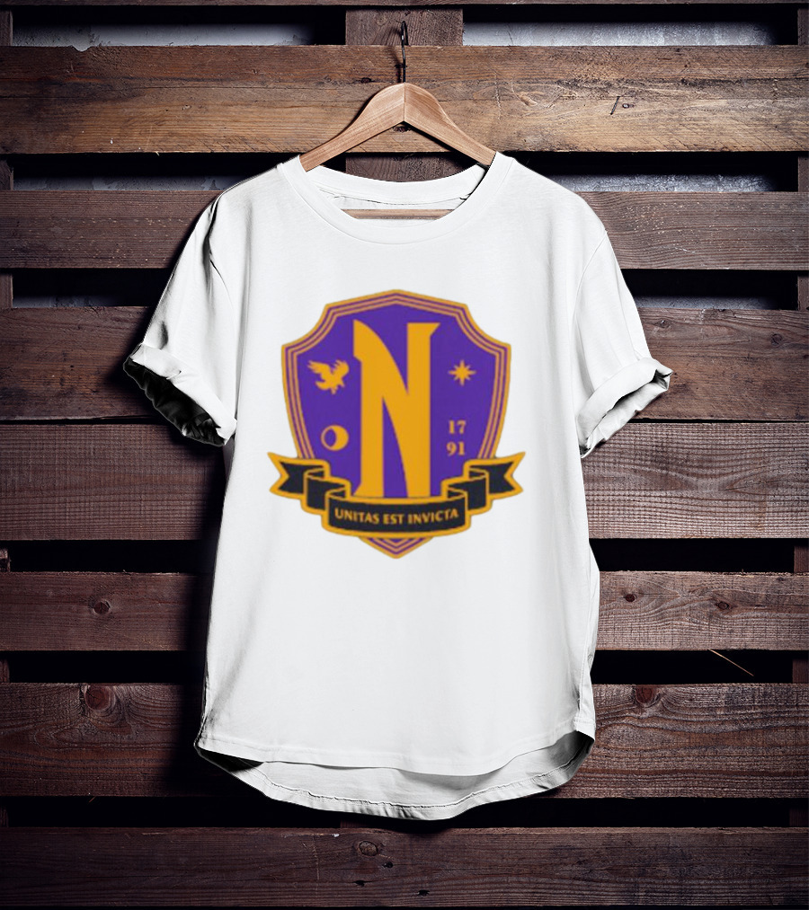 Nevermore Academy Unitas Est Invicta 1791 Crest T-Shirt