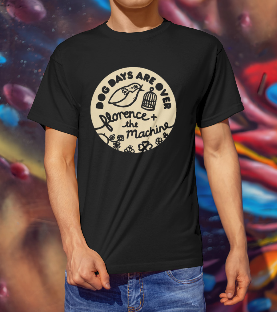 Dog Days Are Over Florence + The Machine Bird And Cage T-Shirt