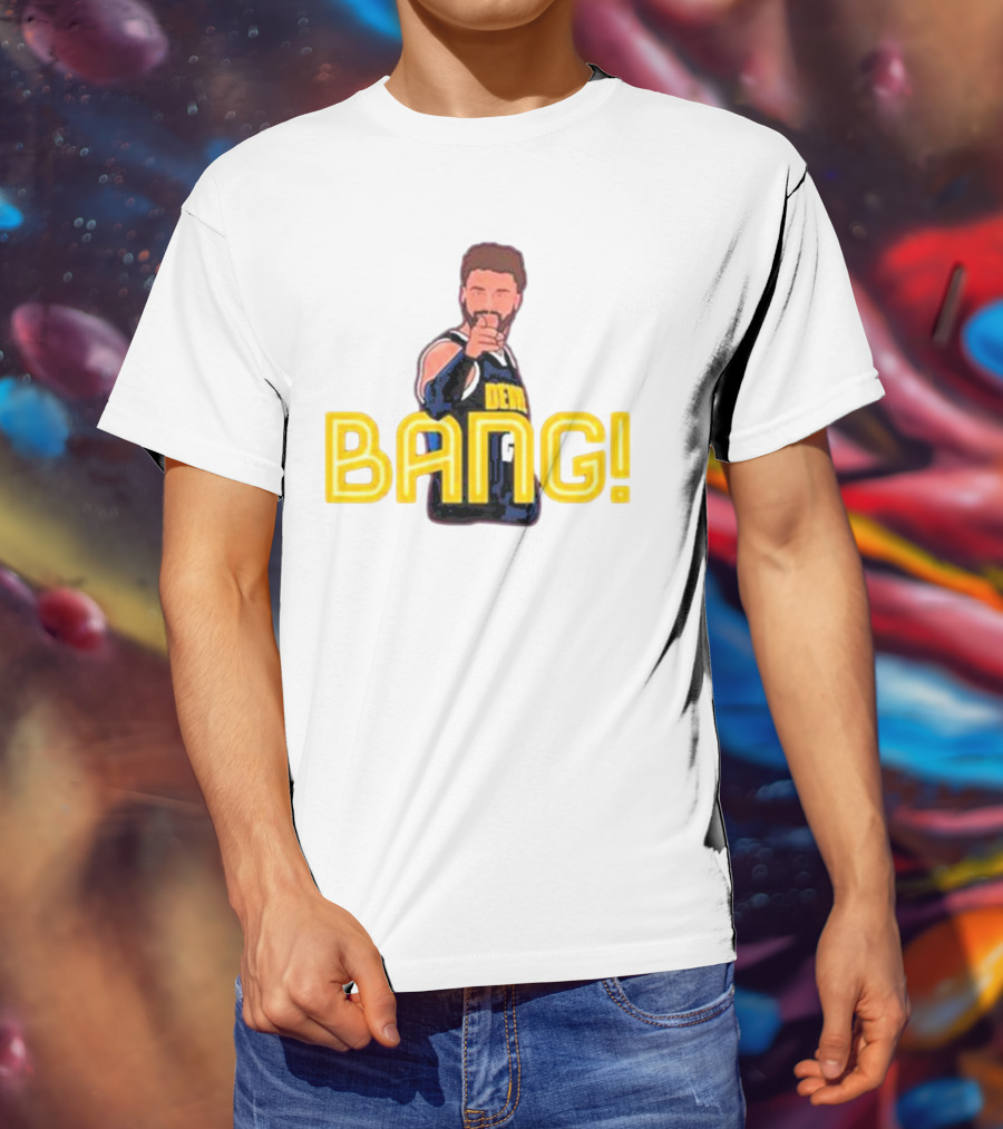 Product Deco Apparel Co. Nate Kreckman Bang Denver Basketball Iconic Gesture T-Shirt