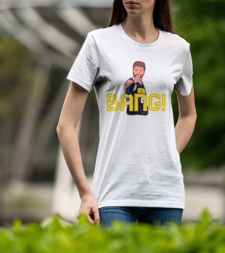 Product Deco Apparel Co. Nate Kreckman Bang Denver Basketball Iconic Gesture T-Shirt