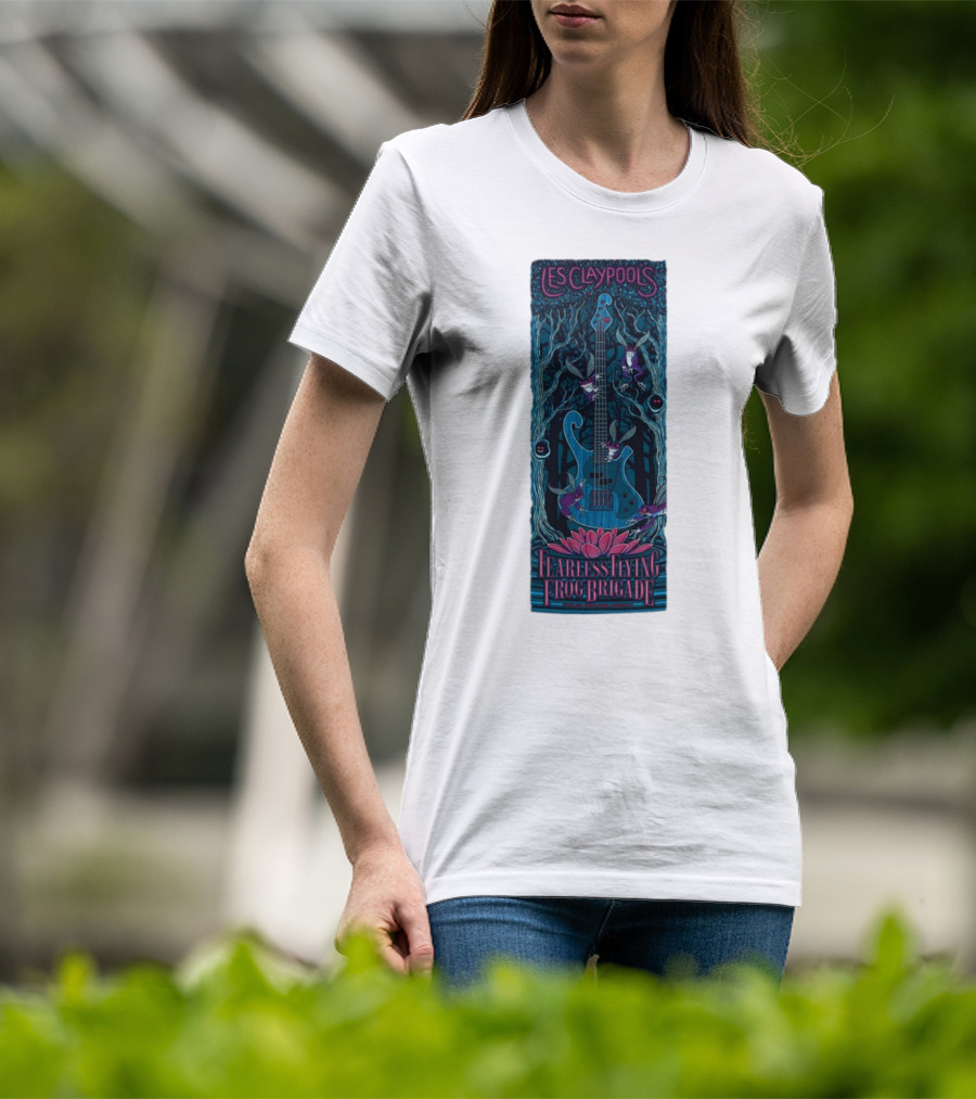 Les Claypool's Fearless Flying Frog Brigade New Orleans Guitar Forest T-Shirt
