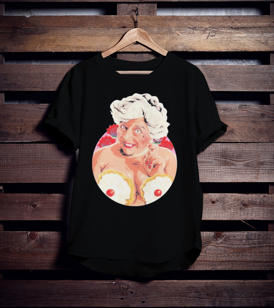 Miriam Saucy Grandma With Cake Pops And Roses T-Shirt