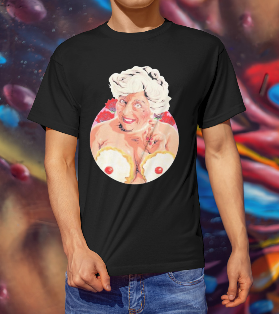 Miriam Saucy Grandma With Cake Pops And Roses T-Shirt