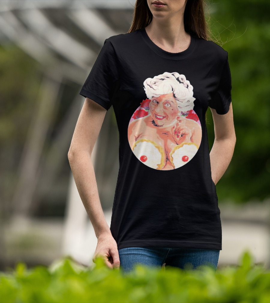 Miriam Saucy Grandma With Cake Pops And Roses T-Shirt