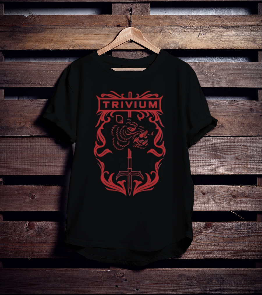 Trivium Pigpen Boar And Sword Emblem T-Shirt