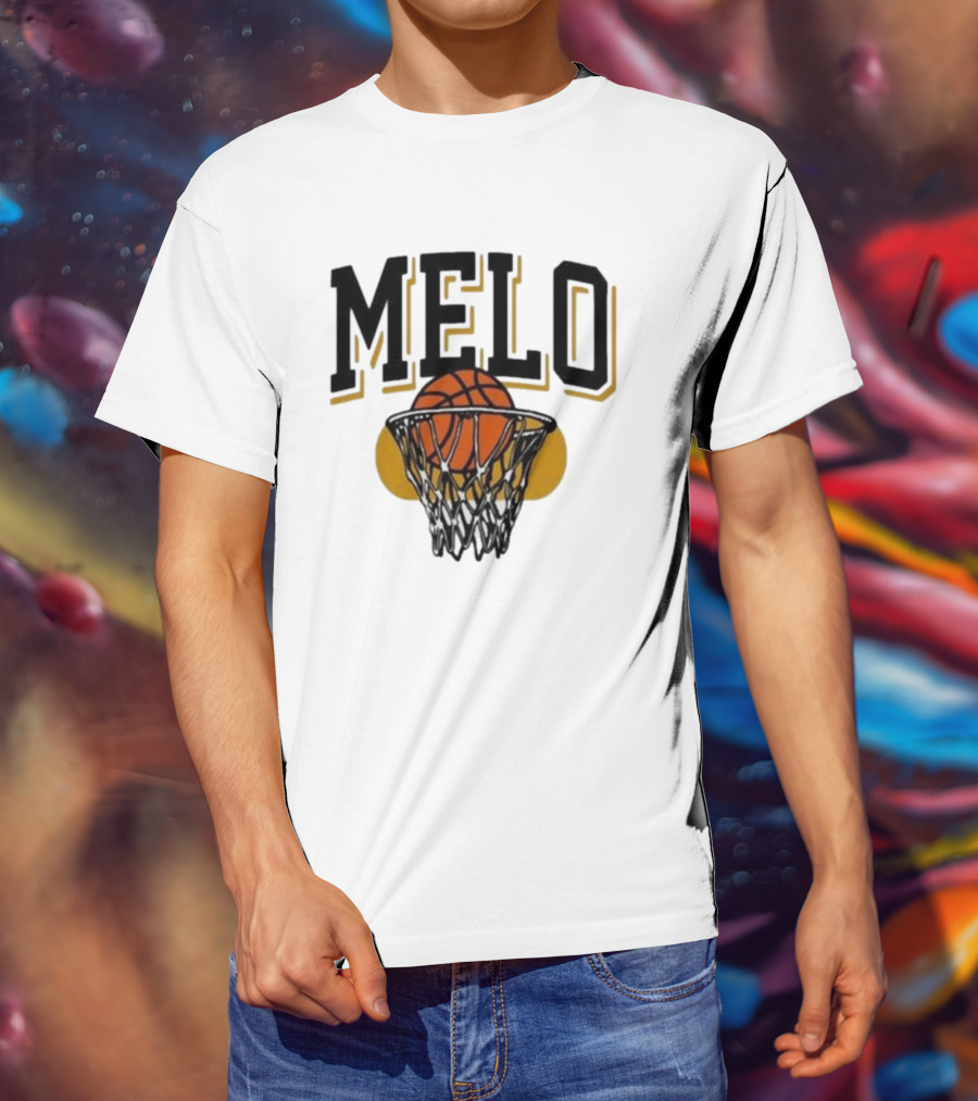 Melo Los Angeles Basketball Hoop Net Iconic T-Shirt