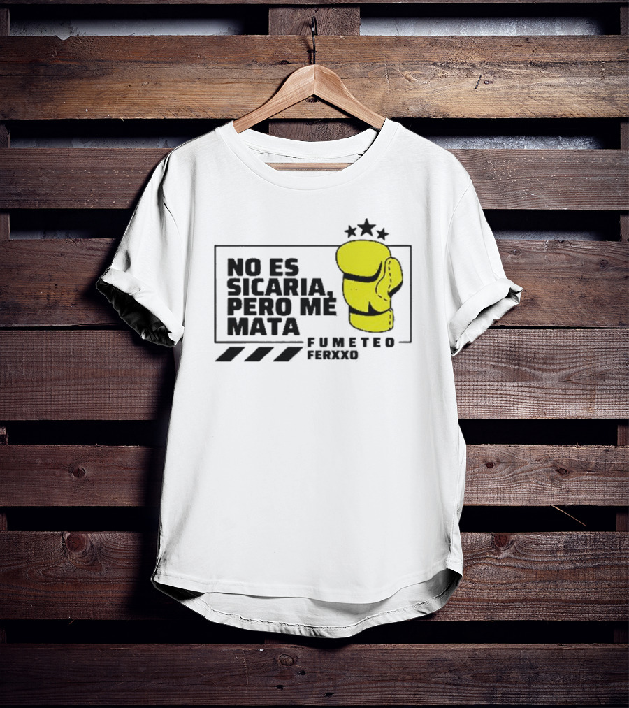 Fumeteo Ferxxo No Es Sicaria Pero Me Mata Boxing Glove Stars T-Shirt