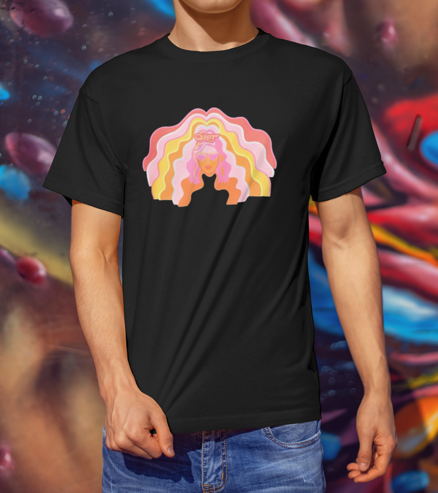 Queen Radio Flow Retro Psychedelic Vibes T-Shirt
