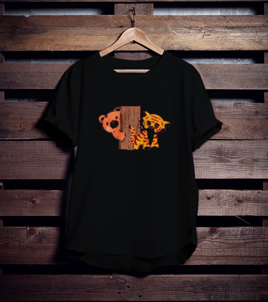 Team Identity Crisis Bear And Tiger Peek T-Shirt