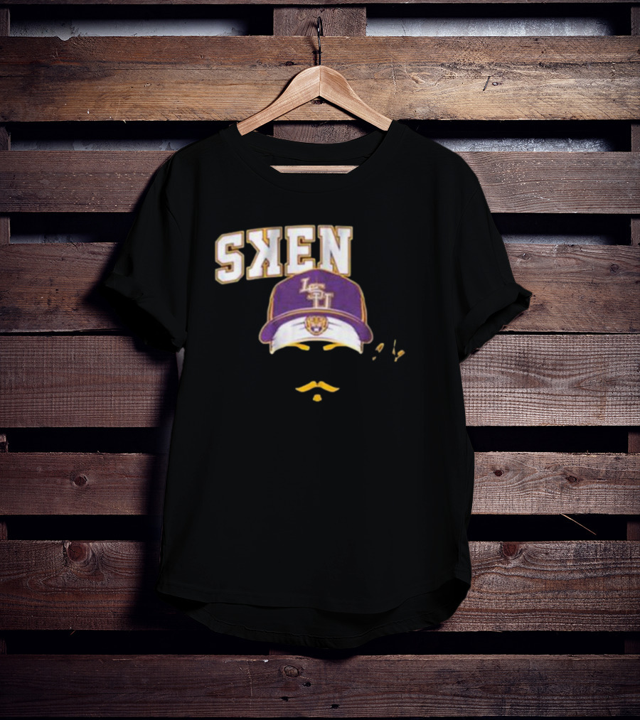 LSU Baseball Paul Skenes Stache Cap T-Shirt
