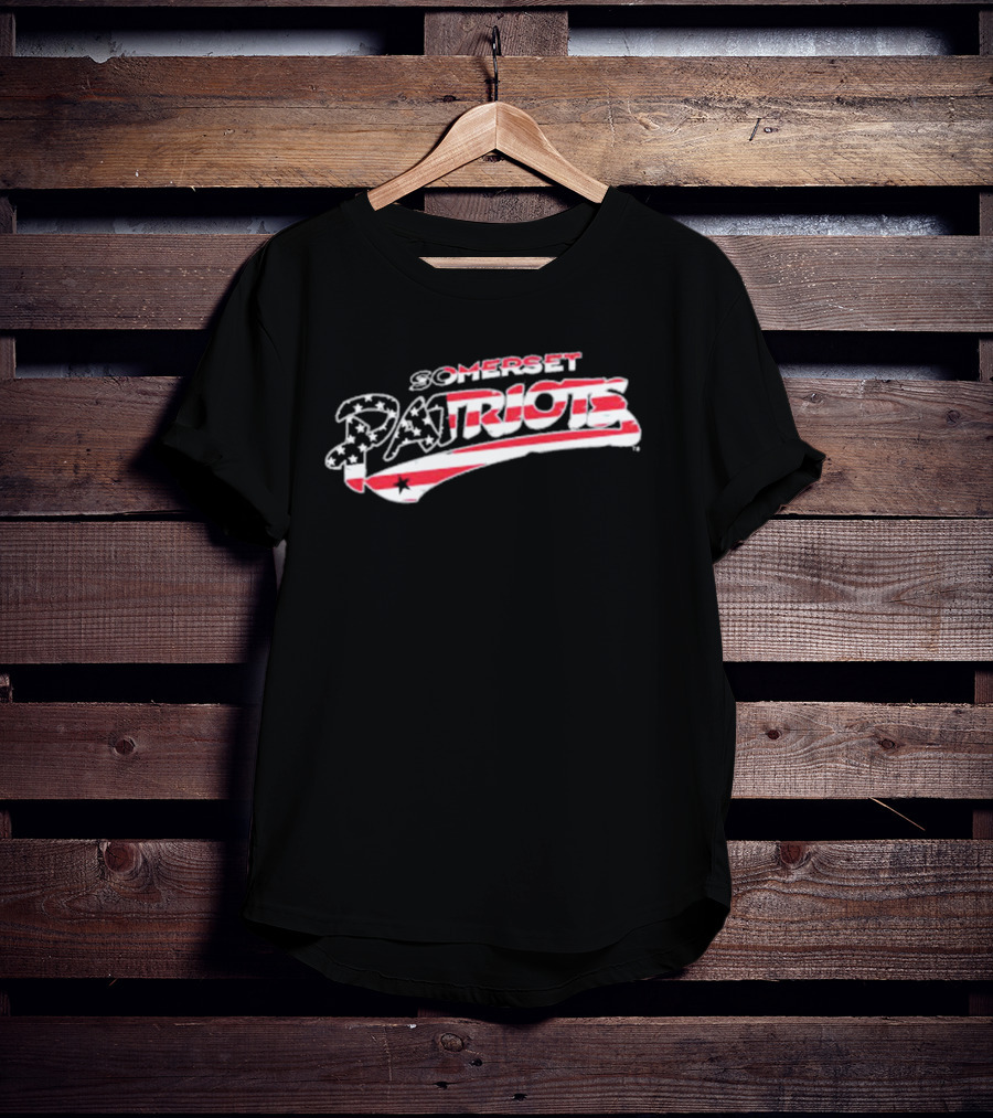 Somerset Patriots Stars And Stripes Wordmark T-Shirt