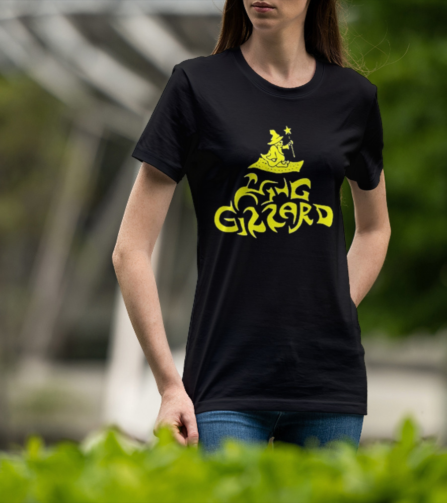 King Gizzard And The Lizard Wizard San Francisco 16 Yellow Wizard On Carpet T-Shirt