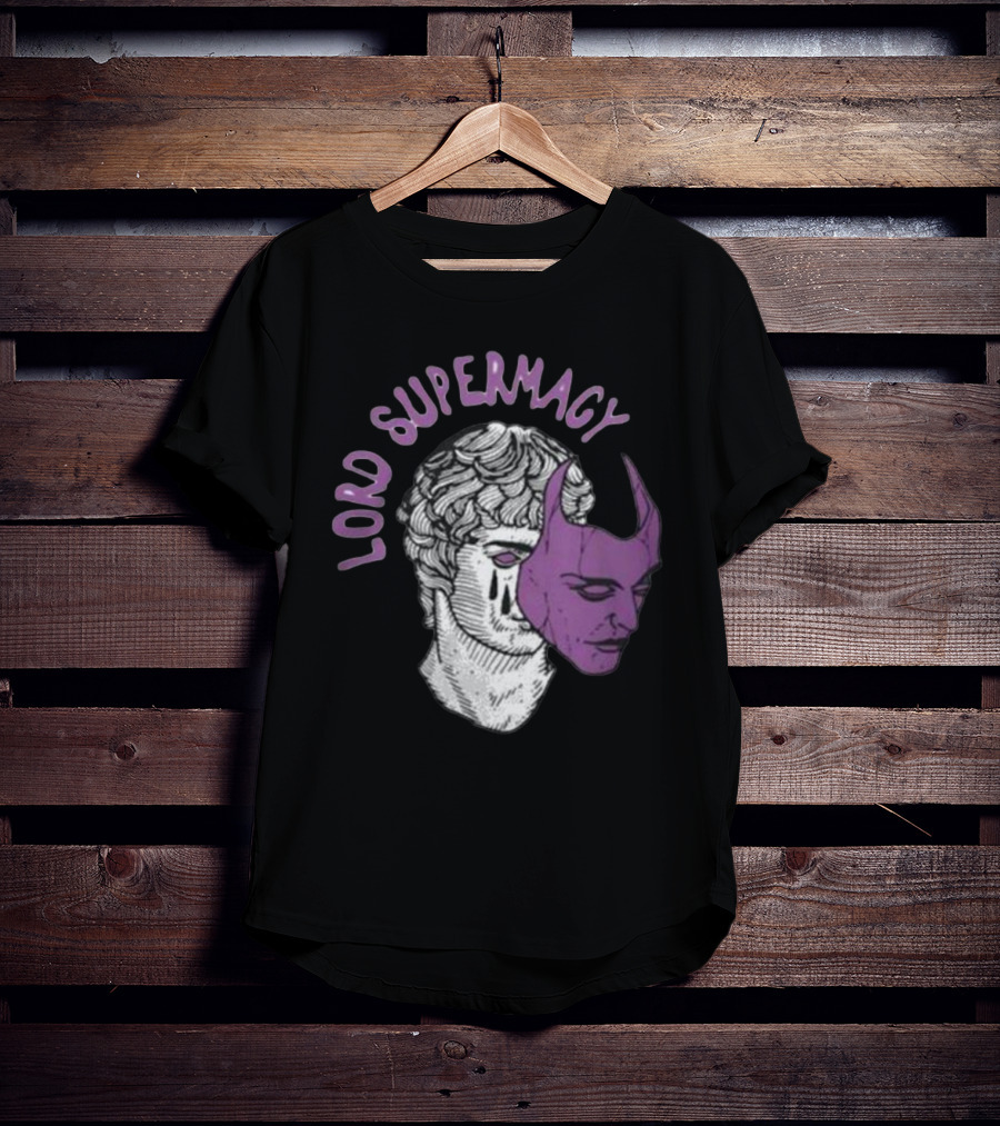 Lord Supremacy Duality Mask Tears Sketch T-Shirt