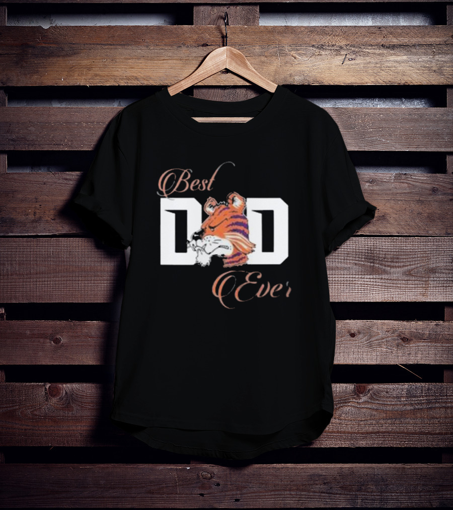 Best Dad Ever Clemson Tigers Football T-Shirt