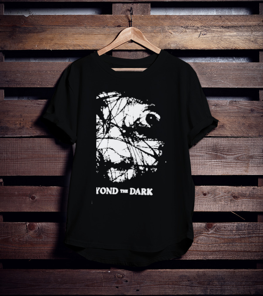 Beyond The Dark Exploring With Josh Eerie Face In Abstract Webbing T-Shirt