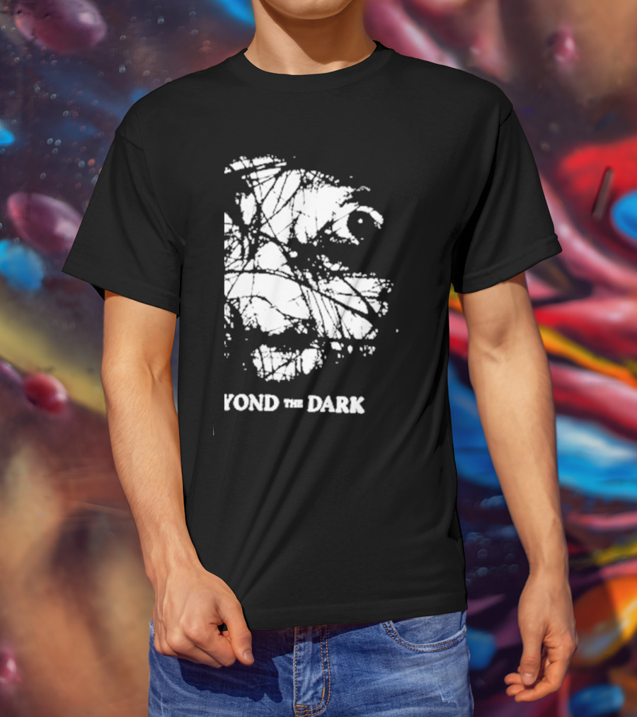 Beyond The Dark Exploring With Josh Eerie Face In Abstract Webbing T-Shirt