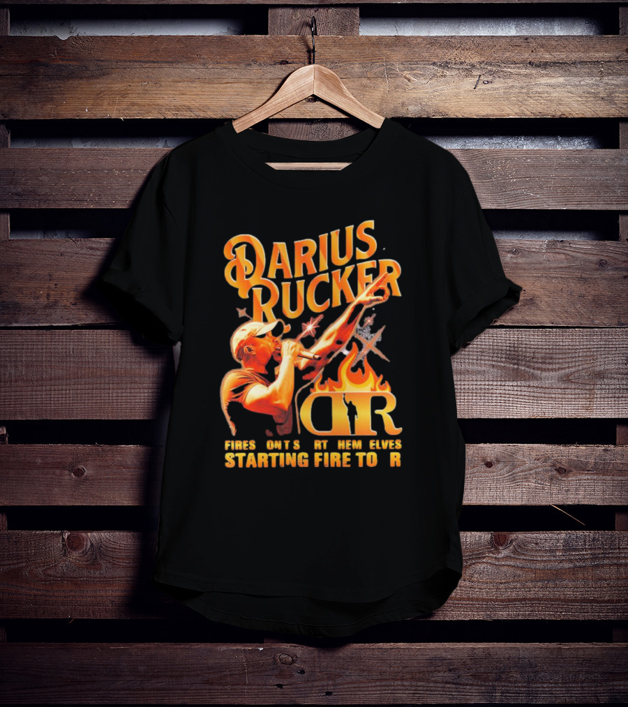 Darius Rucker Fires Don't Start Themselves Starting Fire Tour T-Shirt