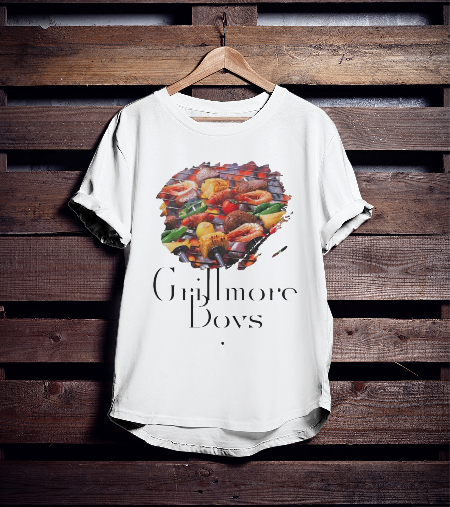 Grillmore Boys BBQ Feast Vegetables Meat Peppers Grilling T-Shirt