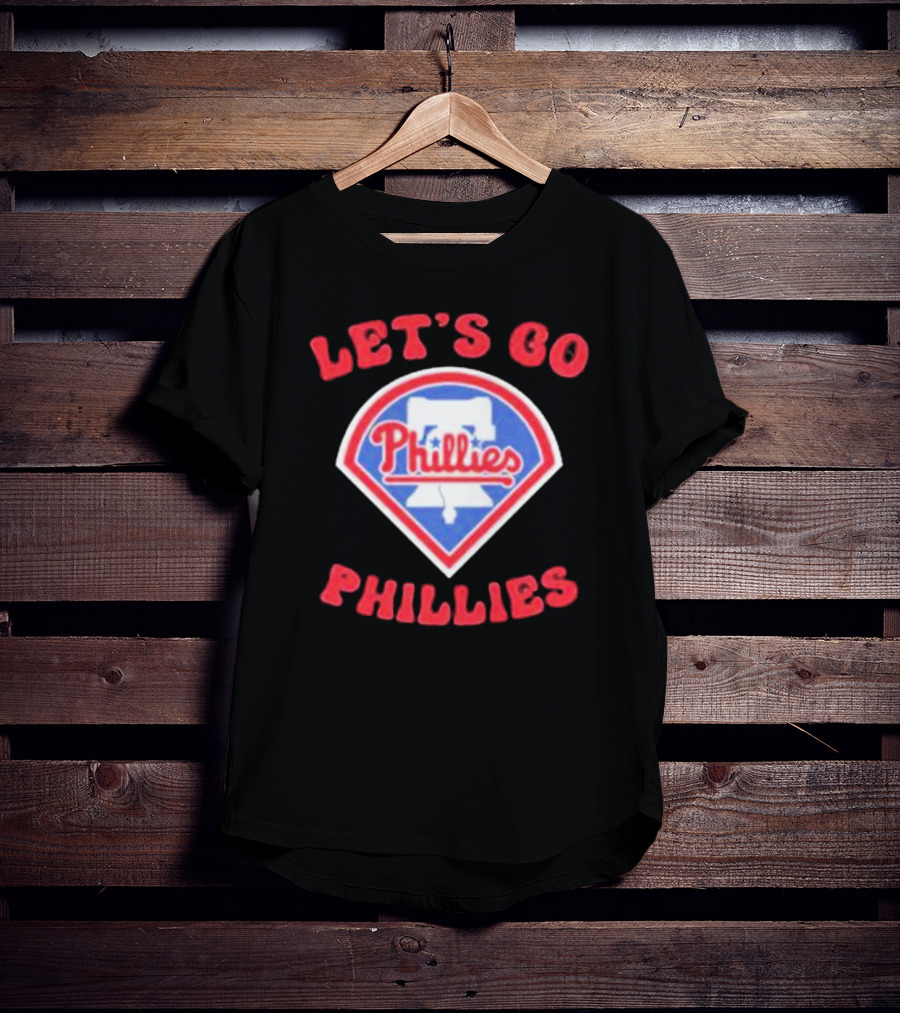 Let's Go Phillies Liberty Bell Baseball Team Fan Support T-Shirt