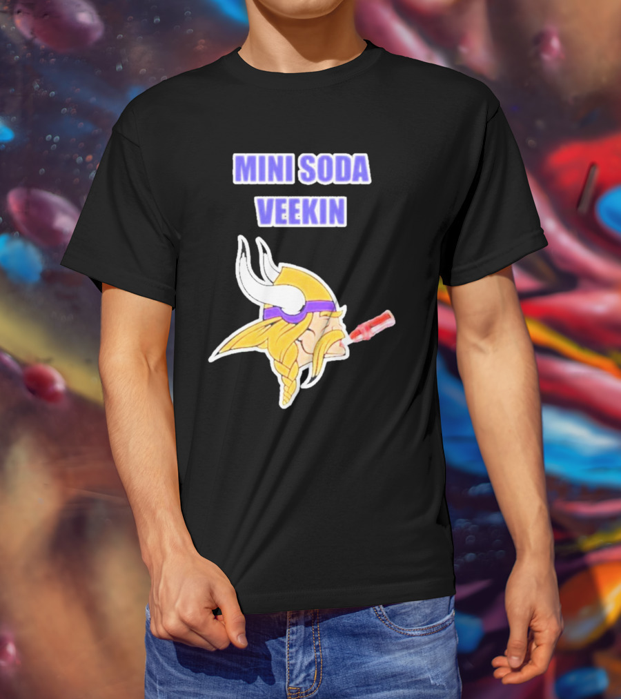 MINI SODA VEEKIN Viking Drinking Soda T-Shirt