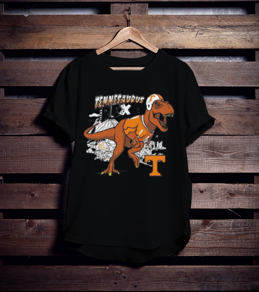 Tennesaurus Rex Football Dinosaur Tennessee Vols T-Shirt