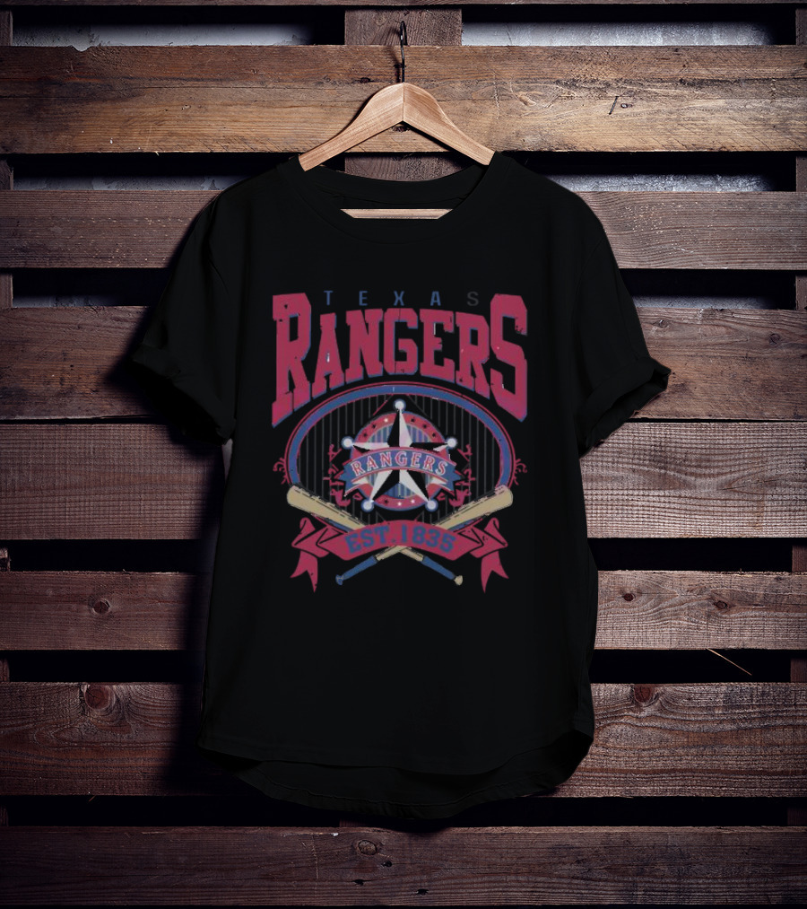 Texas Rangers Baseball Est. 1835 Vintage 90s MLB T-Shirt