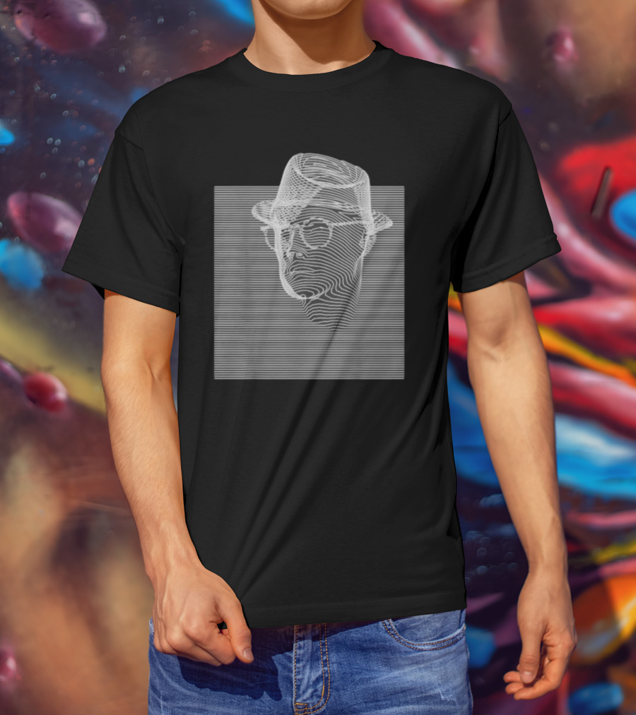 Emerging 3 Contemplation Optical Illusion Hat And Glasses T-Shirt