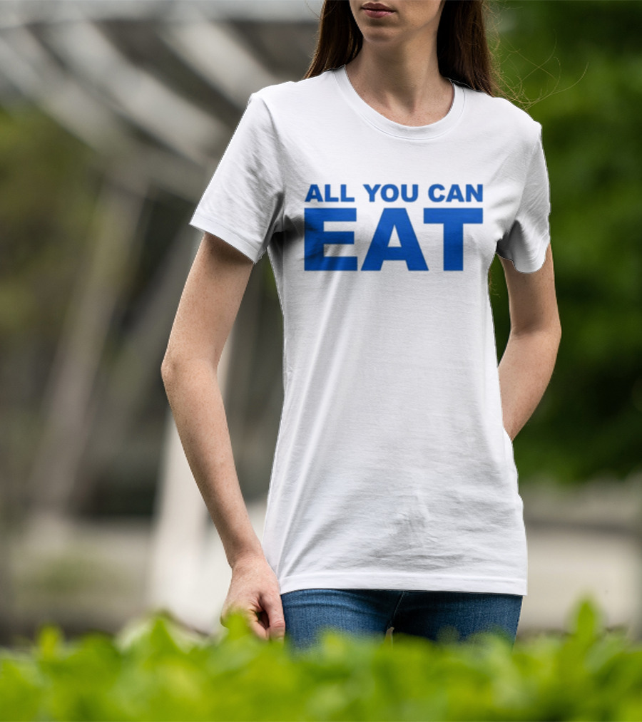 Sappy All You Can Eat Blue Letters T-Shirt