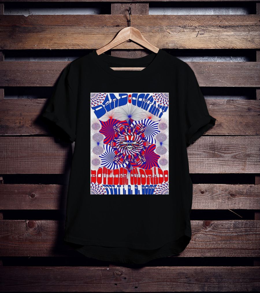 Bad Company Boulder Colorado 2002 Psychedelic Pattern T-Shirt