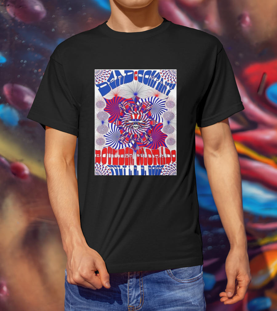 Bad Company Boulder Colorado 2002 Psychedelic Pattern T-Shirt