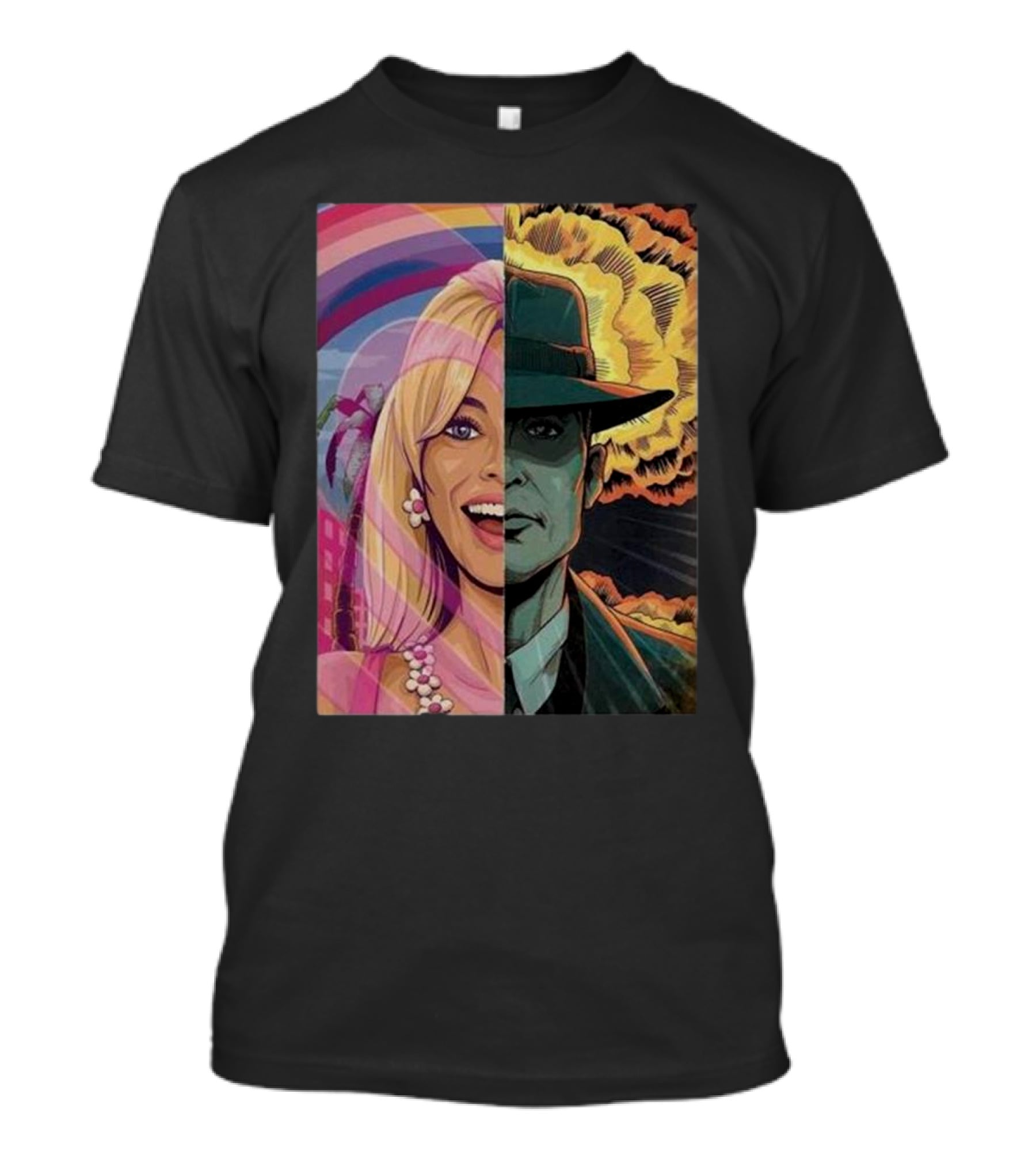Christopher Nolan 18 Days Barbie X Oppenheimer Barbenheimer Home Decor Explosion T-Shirt