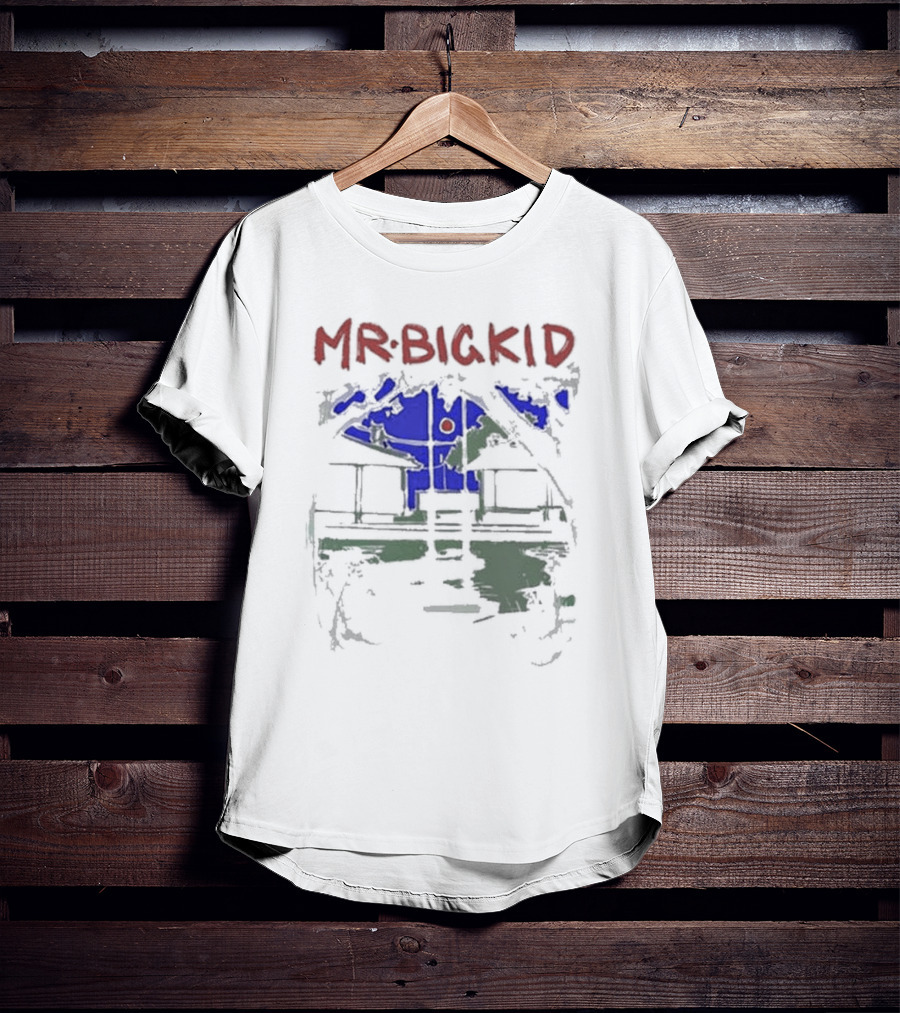 MR Big Kid Madcap Cabin In Blue Night Sketched Scene T-Shirt