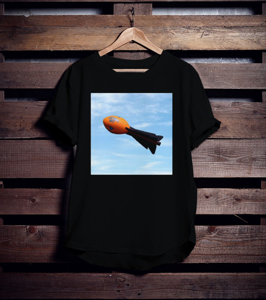 Football Guy Rocket Sky Launch T-Shirt