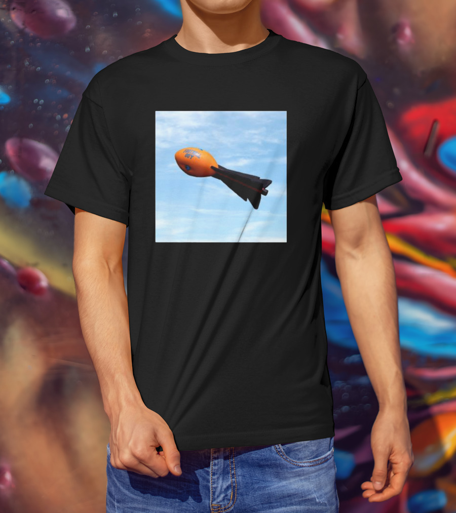 Football Guy Rocket Sky Launch T-Shirt
