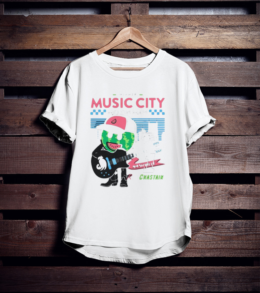 Winner Music City Melon Man Nashville Chastain T-Shirt