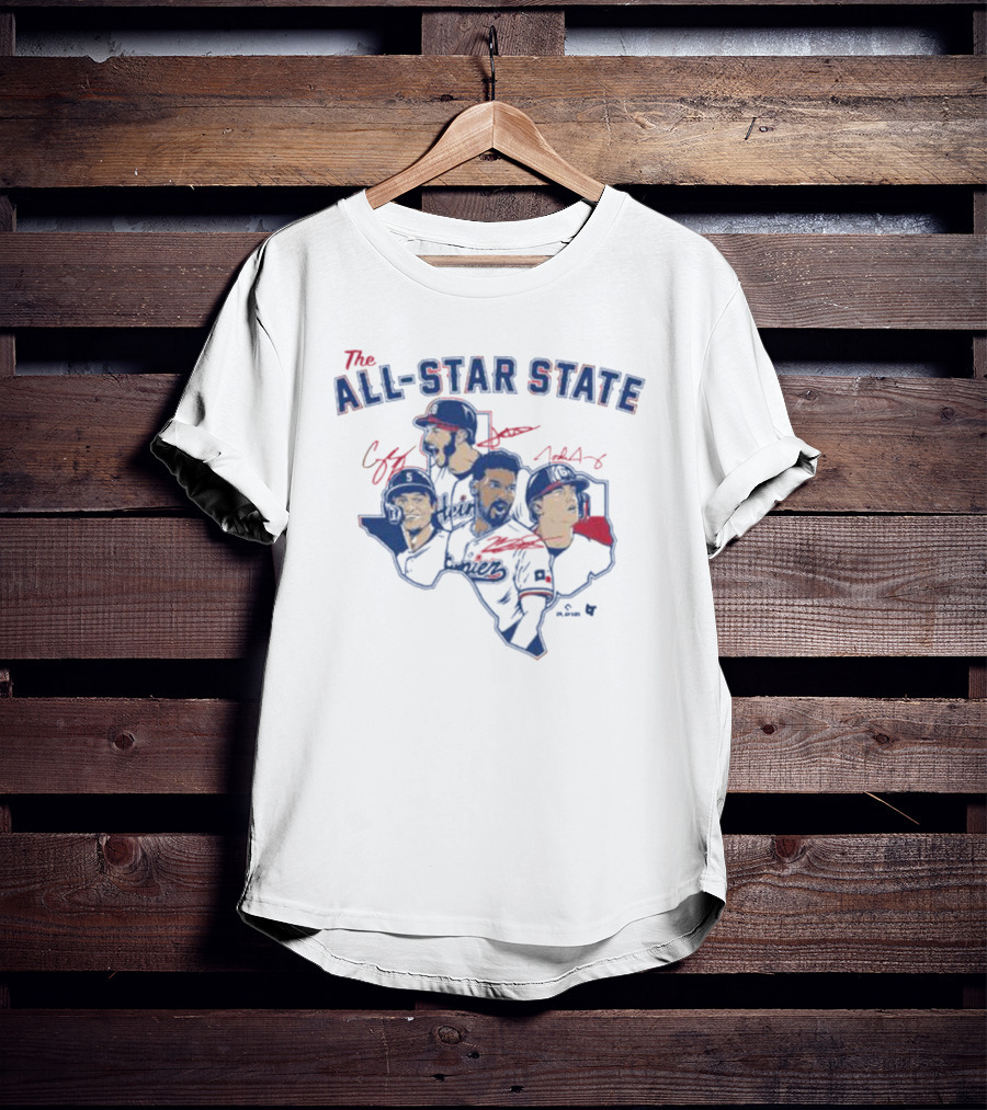 The All-Star State Texas Baseball Legends T-Shirt