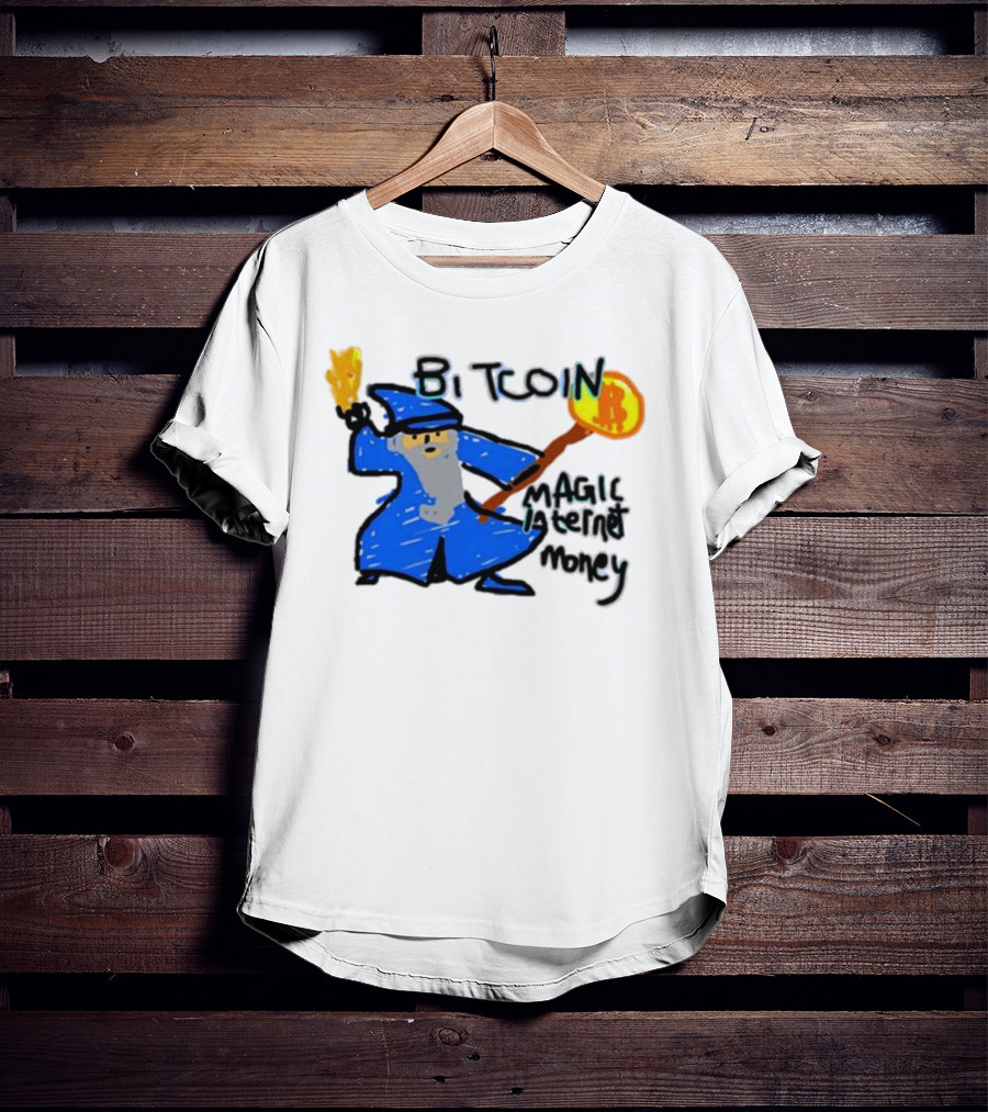 Bitcoin Wizard Magic Internet Money T-Shirt