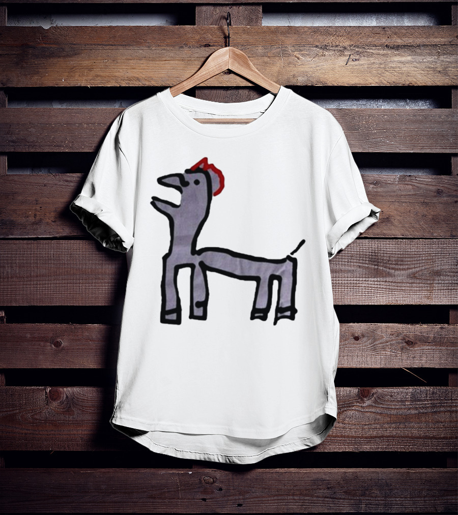 Jeremy Frieser Kimpie Paarntie Drawing With Red Mane T-Shirt