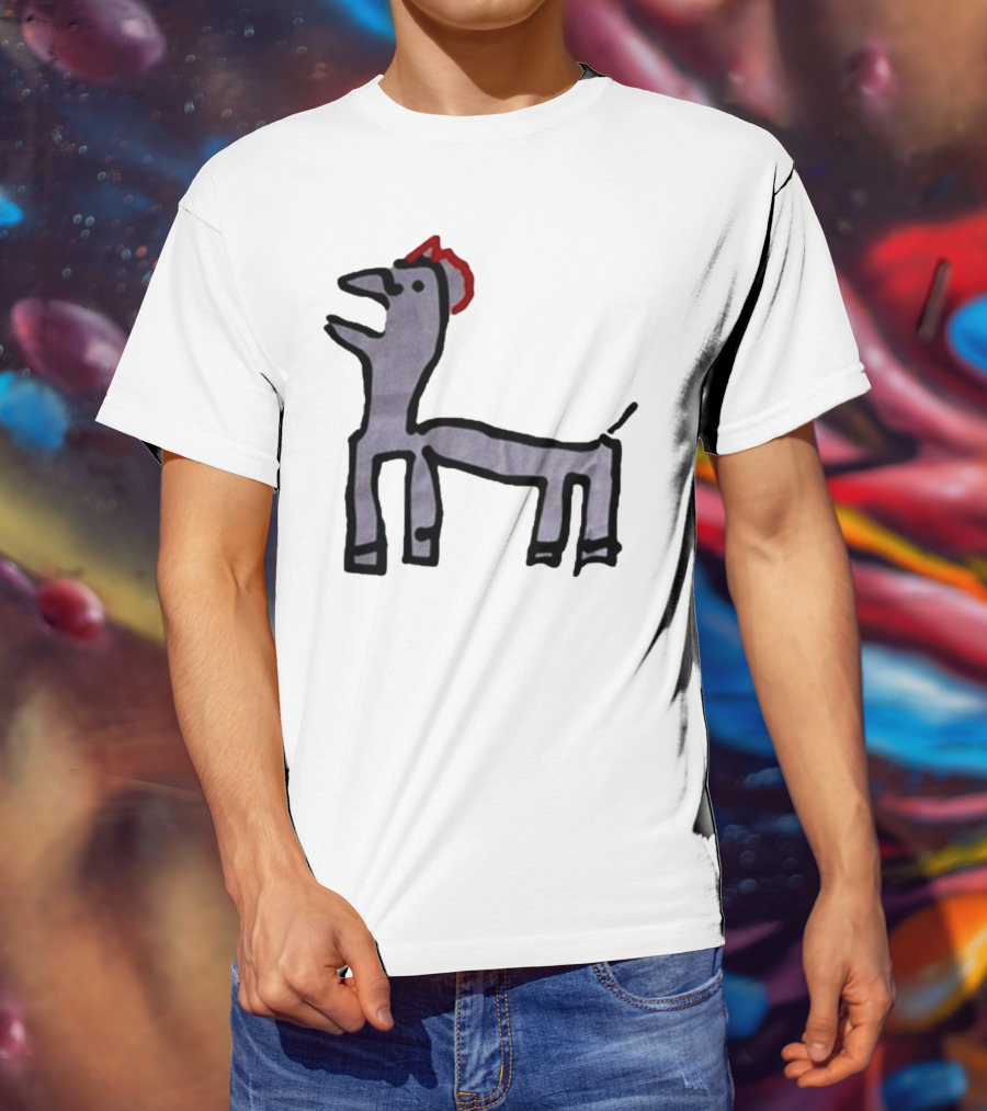 Jeremy Frieser Kimpie Paarntie Drawing With Red Mane T-Shirt