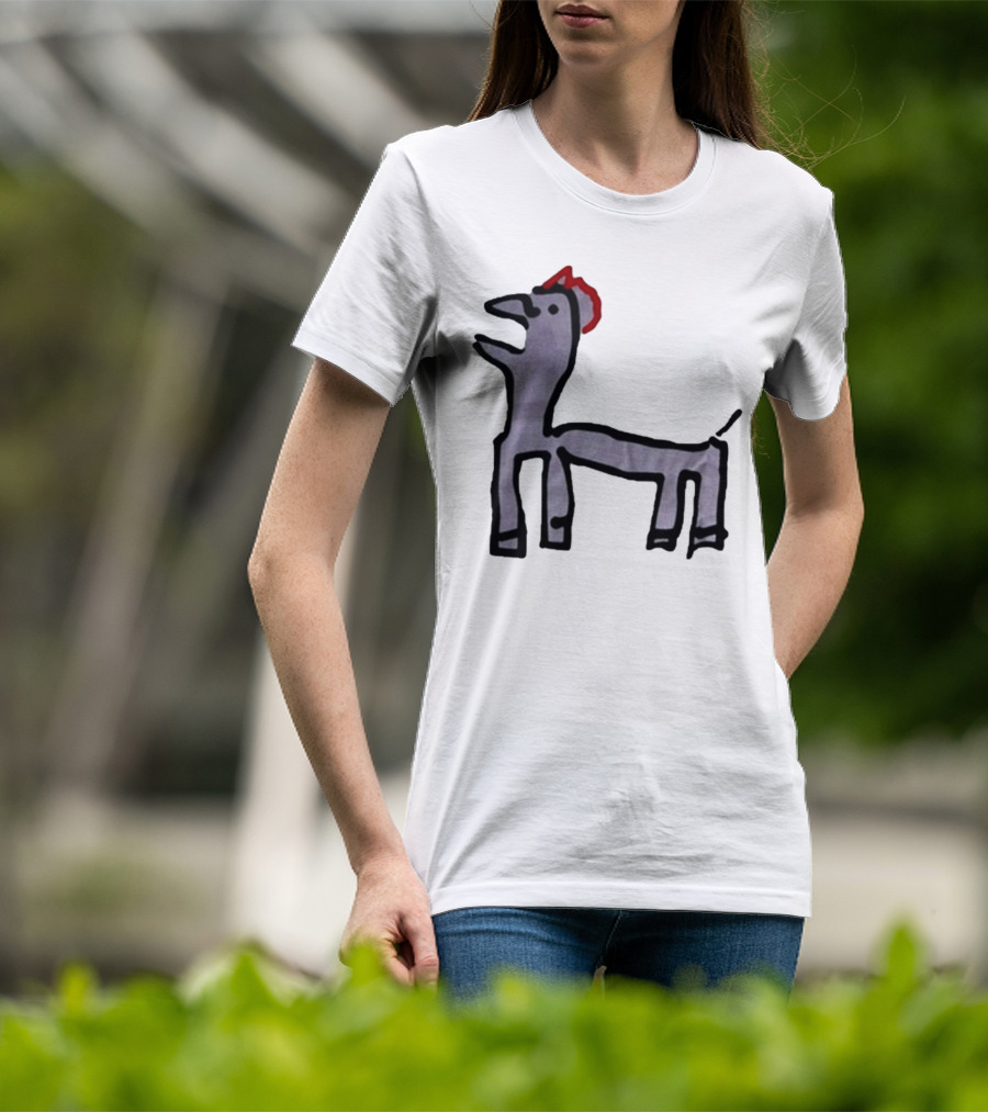 Jeremy Frieser Kimpie Paarntie Drawing With Red Mane T-Shirt