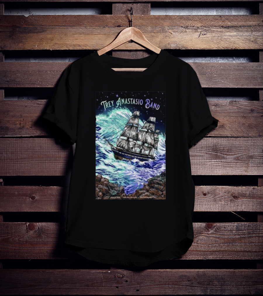 Trey Anastasio Band July 6 Ship In Stormy Sea T-Shirt