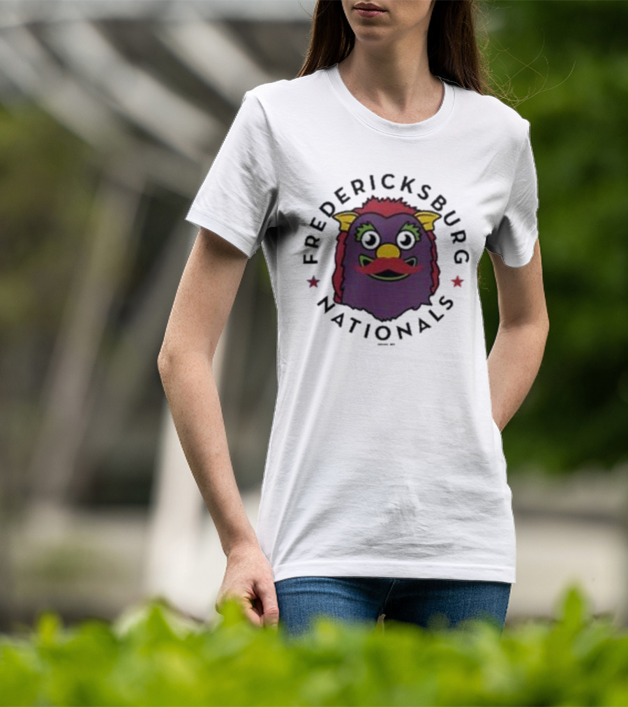 Fredericksburg Nationals Gus Mustache Colorful Mascot T-Shirt