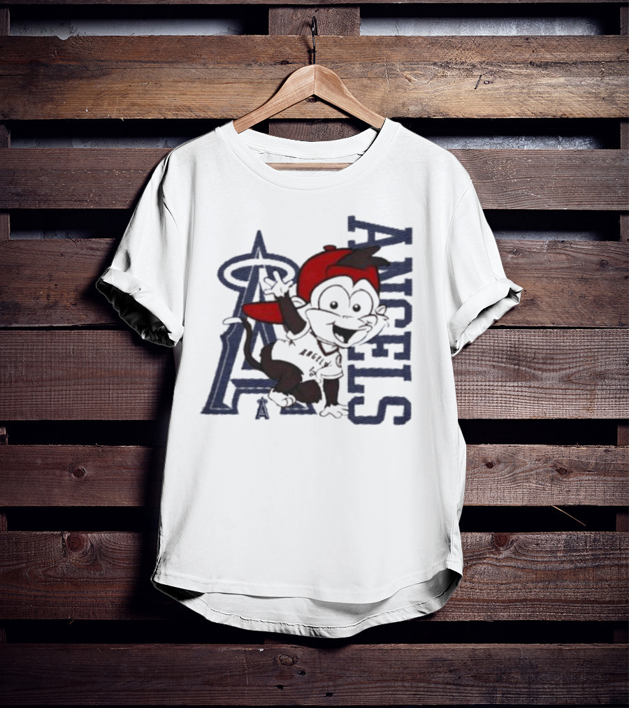 Infant Los Angeles Angels Red Mascot 2.0 Halo T-Shirt