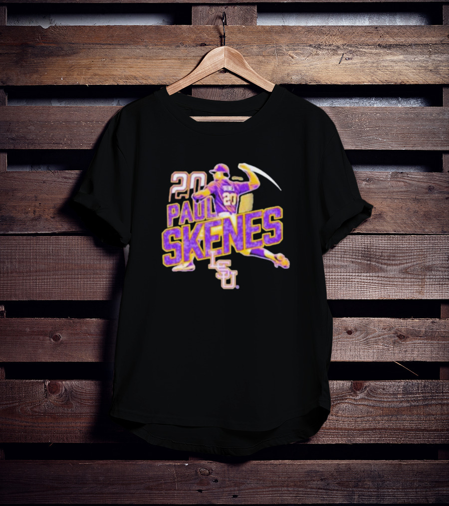 20 Paul Skenes LSU Tigers Baseball Pitcher 20 T-Shirt