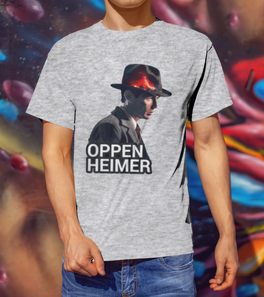 Oppenheimer Cillian Murphy Fiery Explosion Hat T-Shirt