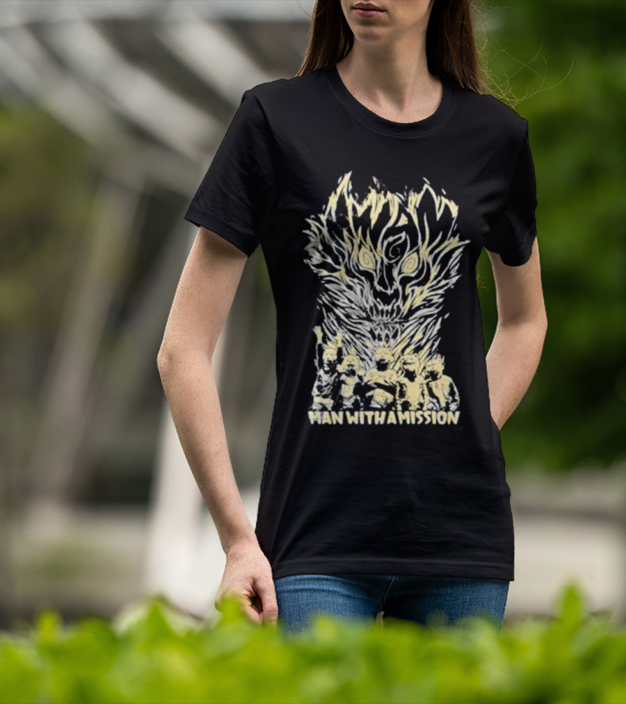Ran Touring Man With A Mission Mwam Fire Merch T-Shirt